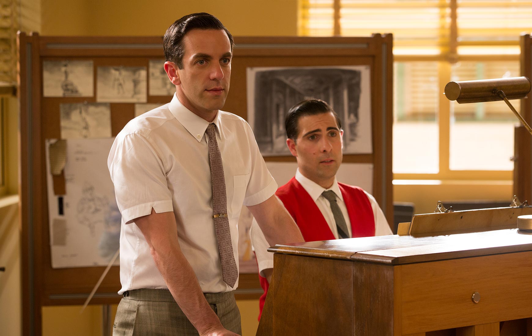 BJ Novak and Jason Schwartzman play a pair of songwriting brothers.